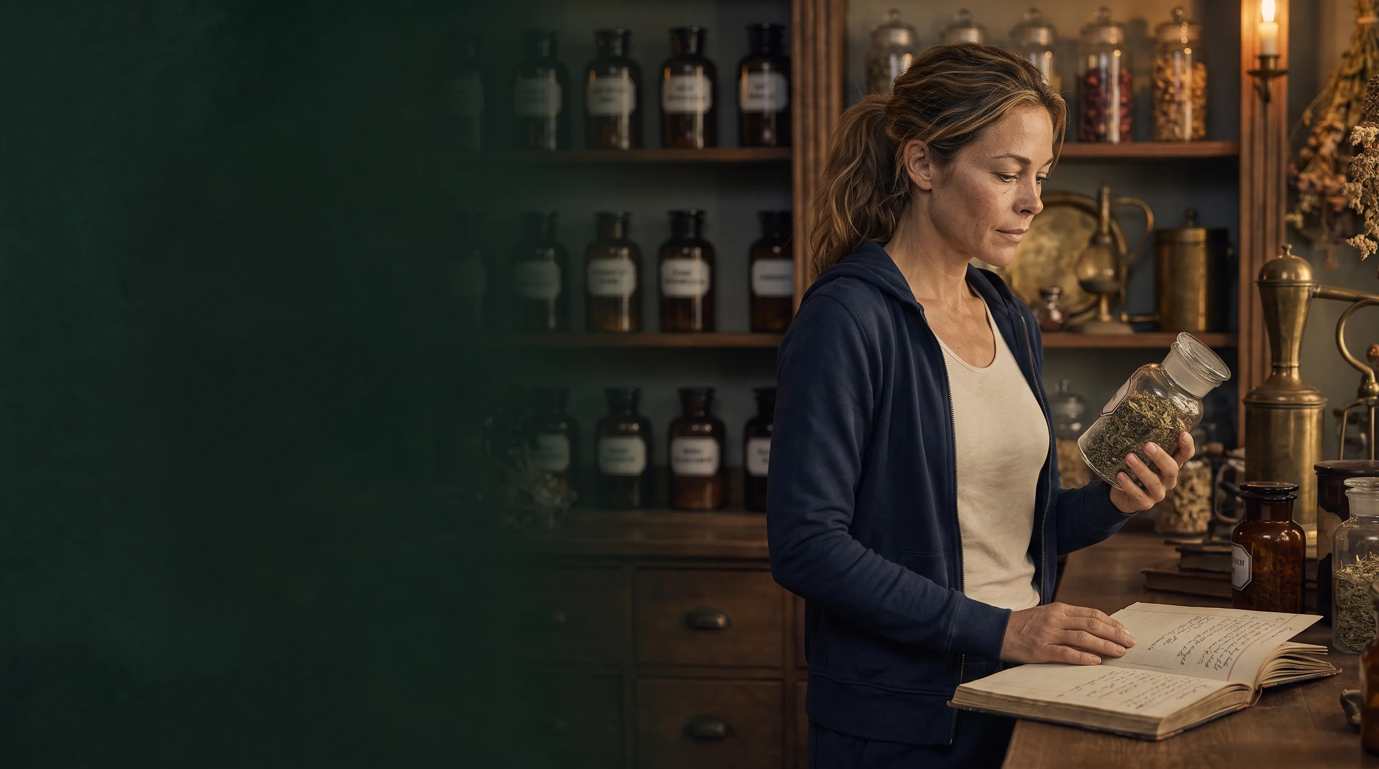 Antibiotikaresistenz – Jana in einer historischen Kräuterapotheke